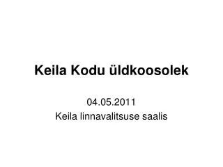 keila kodu ldkoosolek