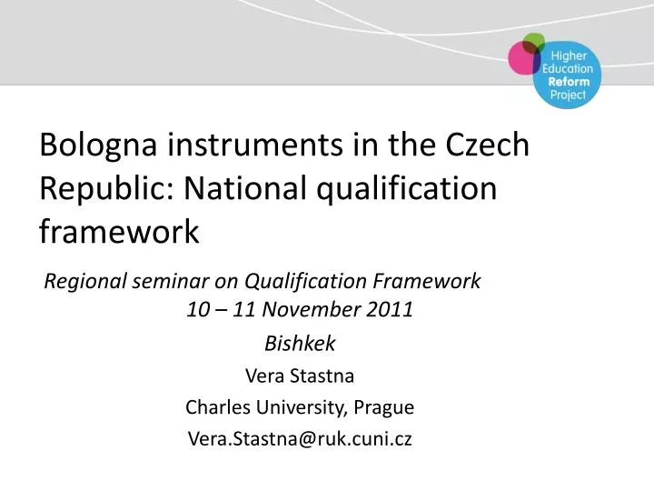 bologna instruments in the czech republic national qualification framework