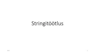 stringit tlus