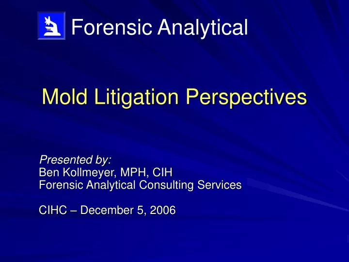mold litigation perspectives
