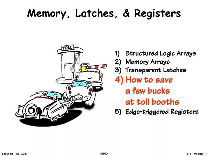memory latches registers