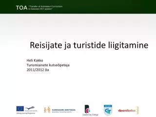 reisijate ja turistide liigitamine