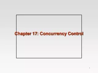chapter 17 concurrency control