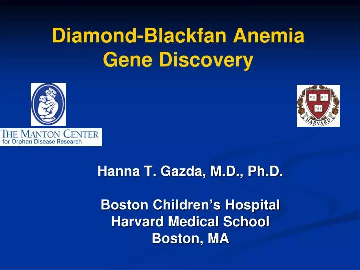 diamond blackfan anemia gene discovery