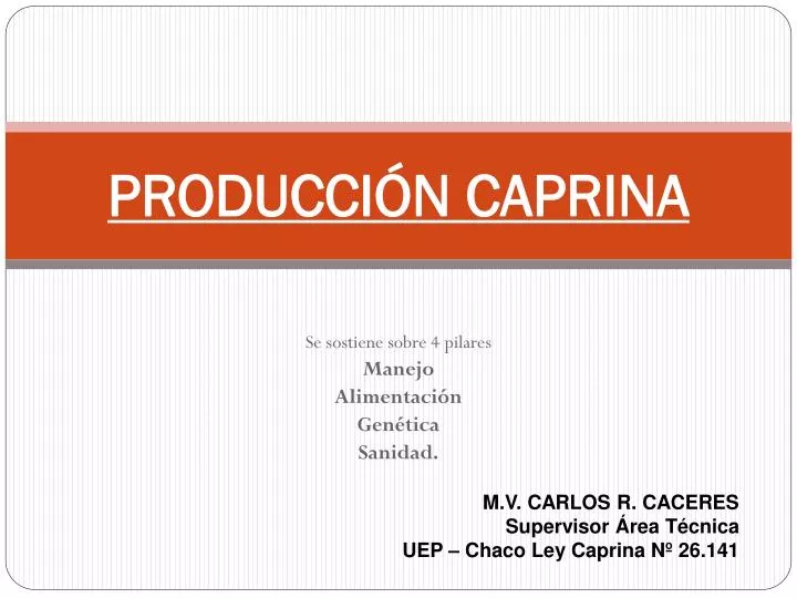 producci n caprina