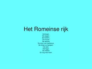 het romeinse rijk