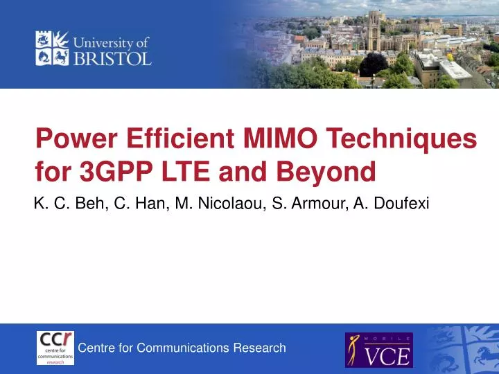 power efficient mimo techniques for 3gpp lte and beyond