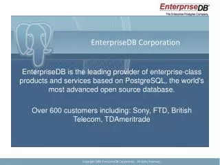 EnterpriseDB Corporation