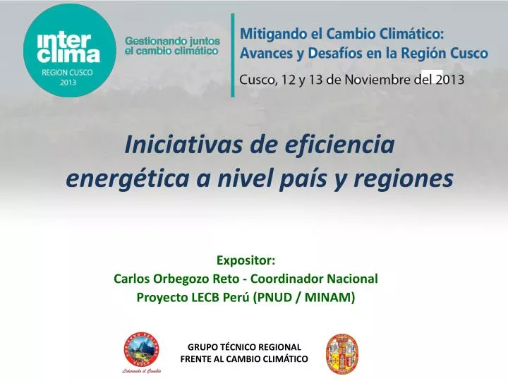 iniciativas de eficiencia energ tica a nivel pa s y regiones