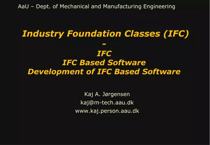 industry foundation classes ifc ifc ifc based software development of ifc based software