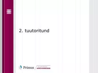 2 tuutoritund