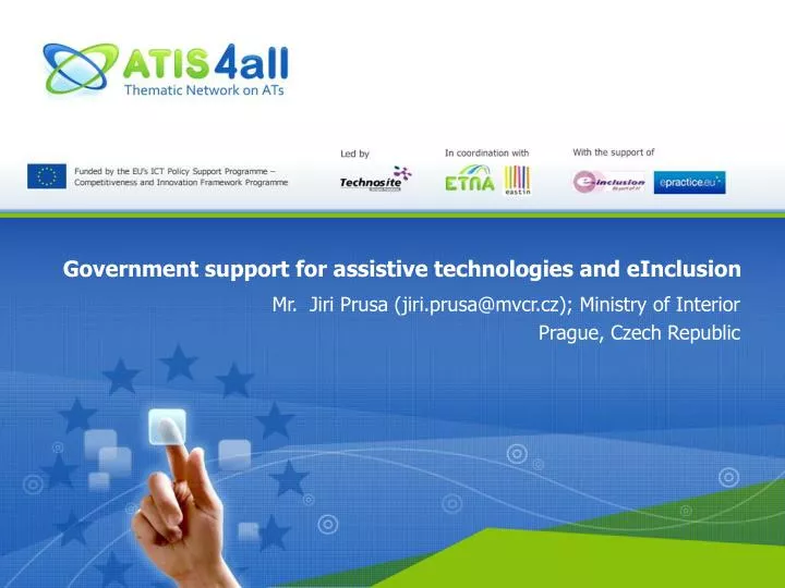 government support for assistive technologies and einclusion