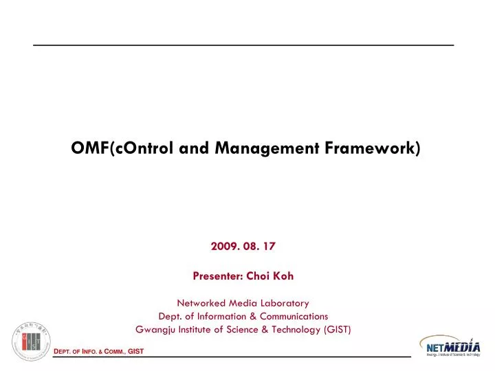 omf control and management framework