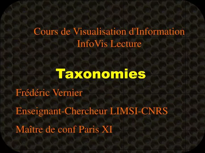 taxonomies