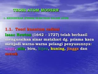 teori atom modern