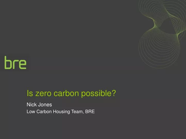 is zero carbon possible