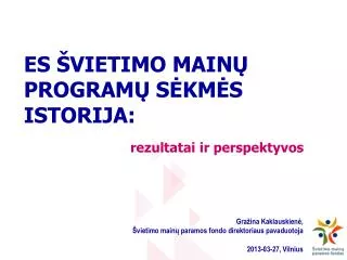 es vietimo main program s km s istorija