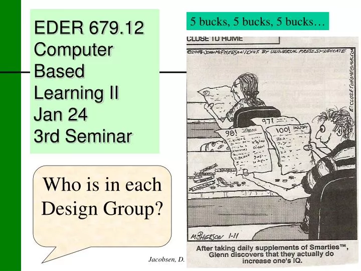 eder 679 12 computer based learning ii jan 24 3rd seminar