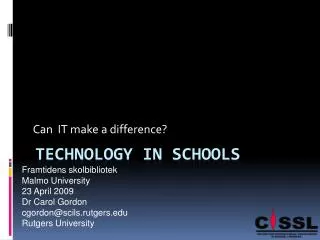 Technology in schools