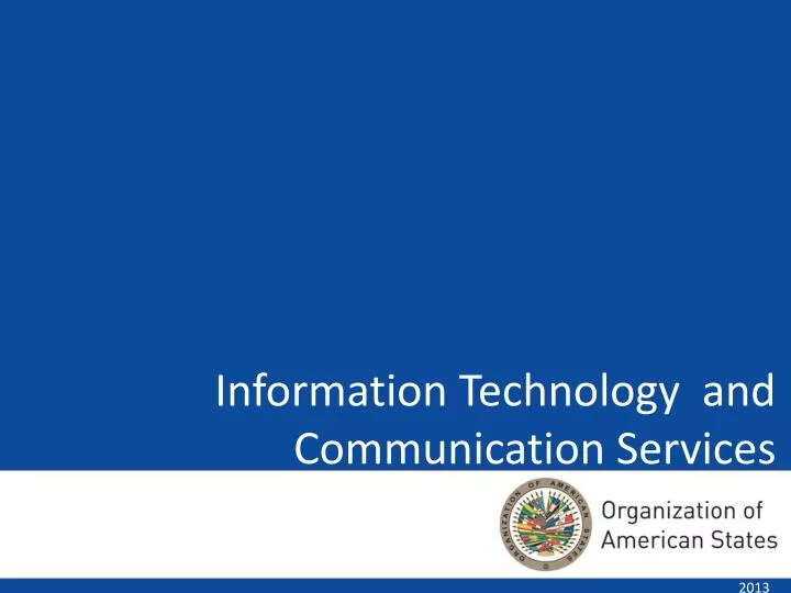information technology and communication services
