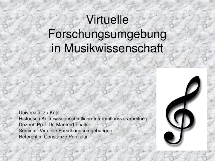 virtuelle forschungsumgebung in musikwissenschaft