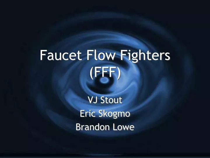 faucet flow fighters fff