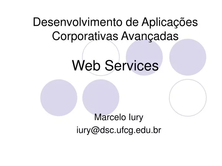 desenvolvimento de aplica es corporativas avan adas web services
