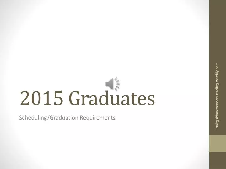 2015 graduates