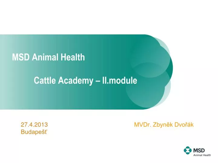 msd animal health cattle academy ii module