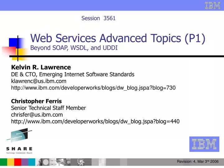 web services advanced topics p1 beyond soap wsdl and uddi