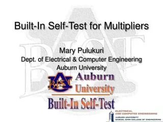 Built-In Self-Test for Multipliers