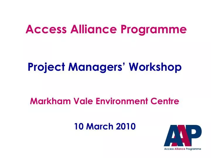 access alliance programme