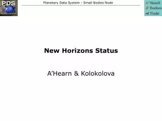 New Horizons Status