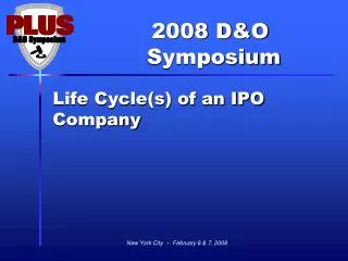 Life Cycle(s) of an IPO Company