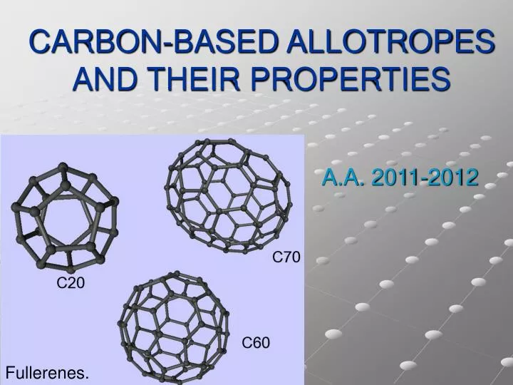 carbon based allotropes and their properties
