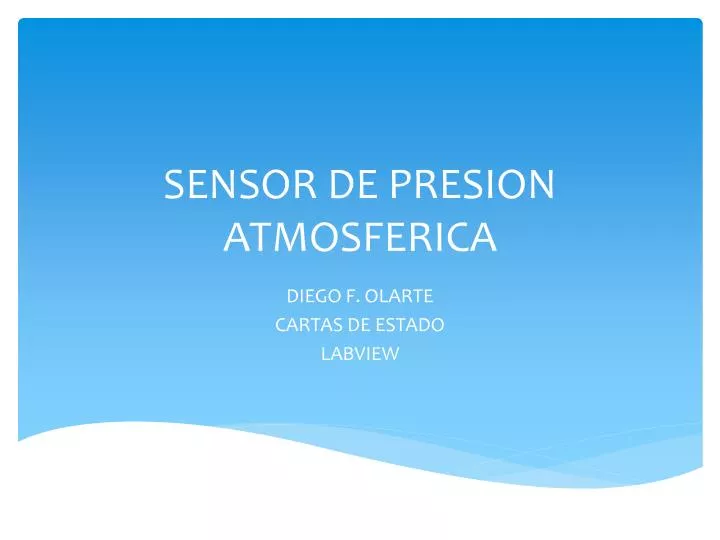 sensor de presion atmosferica