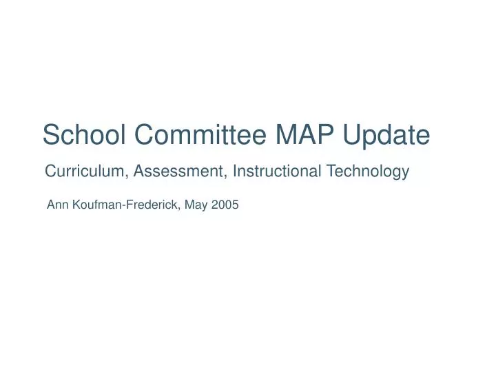 school committee map update