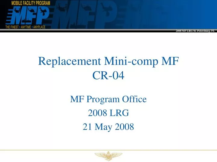 replacement mini comp mf cr 04