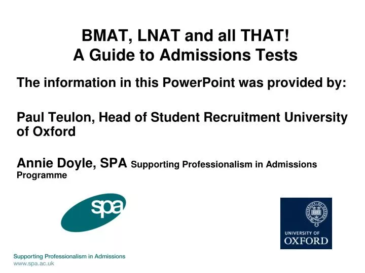 bmat lnat and all that a guide to admissions tests