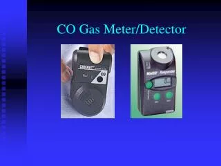 CO Gas Meter/Detector