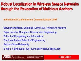 Robust Localization in Wireless Sensor Networks through the Revocation of Malicious Anchors