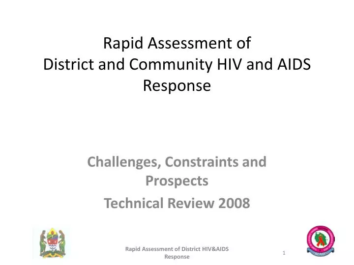 rapid assessment of district and community hiv and aids response