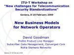 New Business Models for Network Operators - slide 1