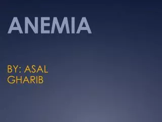 ANEMIA