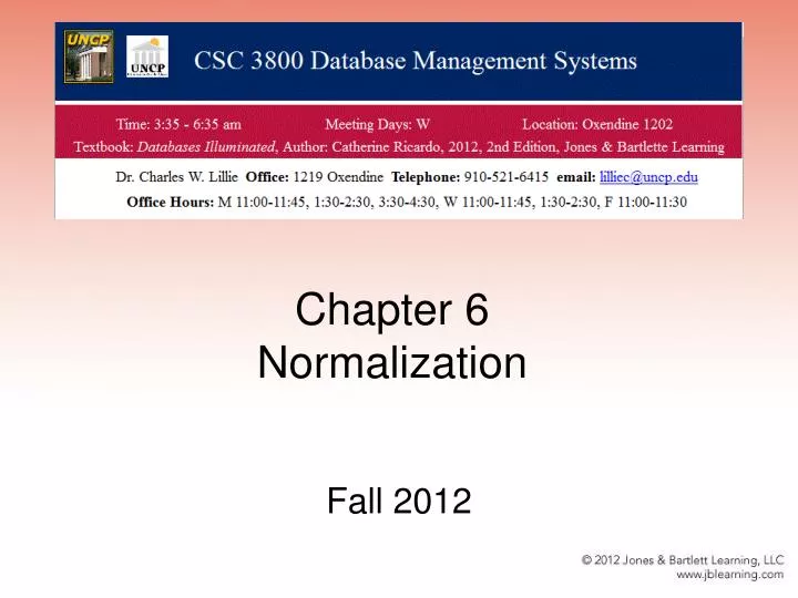 chapter 6 normalization