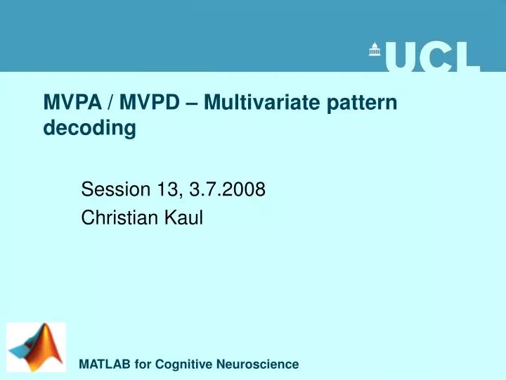 mvpa mvpd multivariate pattern decoding
