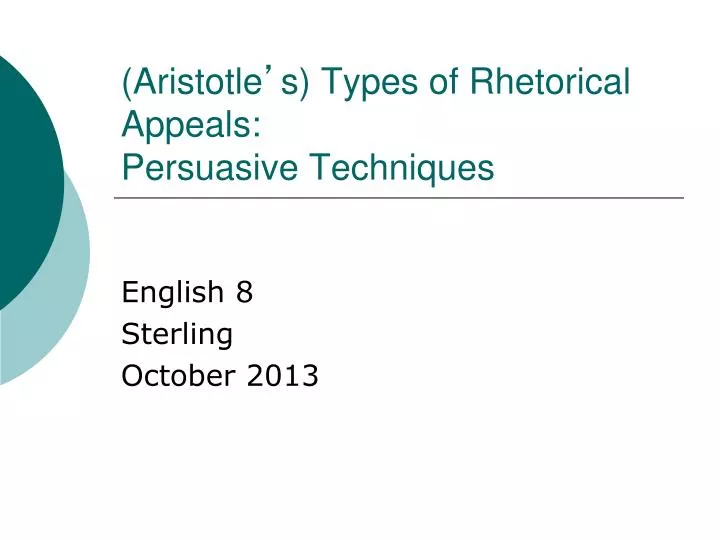 aristotle s types of rhetorical appeals persuasive techniques