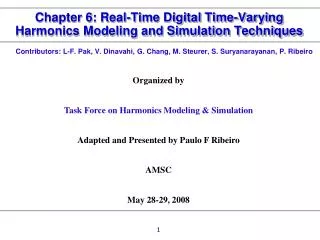 Chapter 6: Real-Time Digital Time-Varying Harmonics Modeling and Simulation Techniques