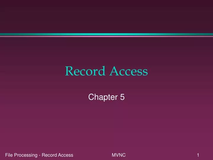 record access