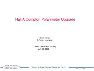 Hall A Compton Polarimeter Upgrade
